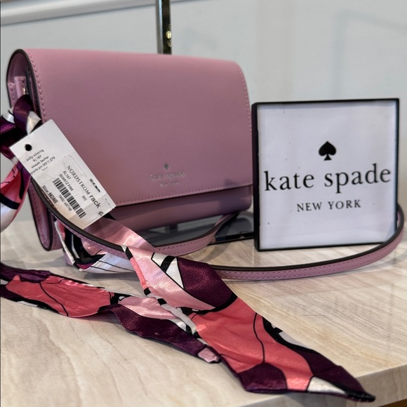 kate spade Handbags - Kate Spade Crossbody Kerri Small Leather Lilac Bag NWT
